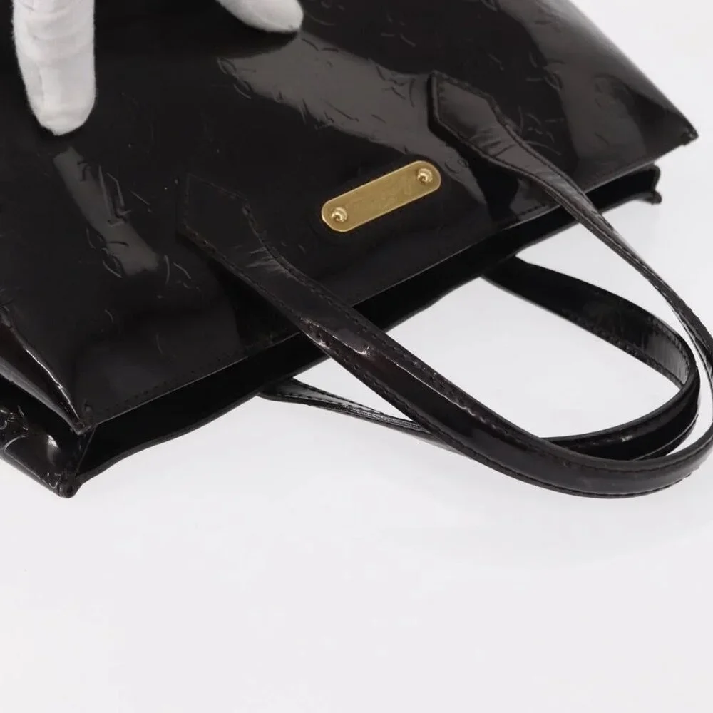 LOUIS VUITTON Monogram Vernis Wilshire PM Bag Amarante M93641 LV Auth BA8609